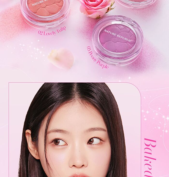 Baked Blusher - 5 colors - #02 Lovely Tulip