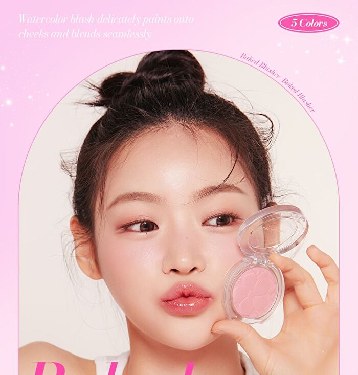 Baked Blusher - 5 colors - #04 Pink Sorbet