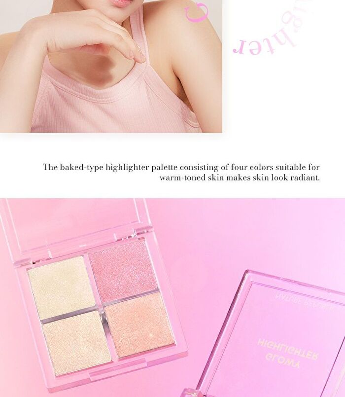 Glowy Highlighter - 2 colors - #01 Warm Shining