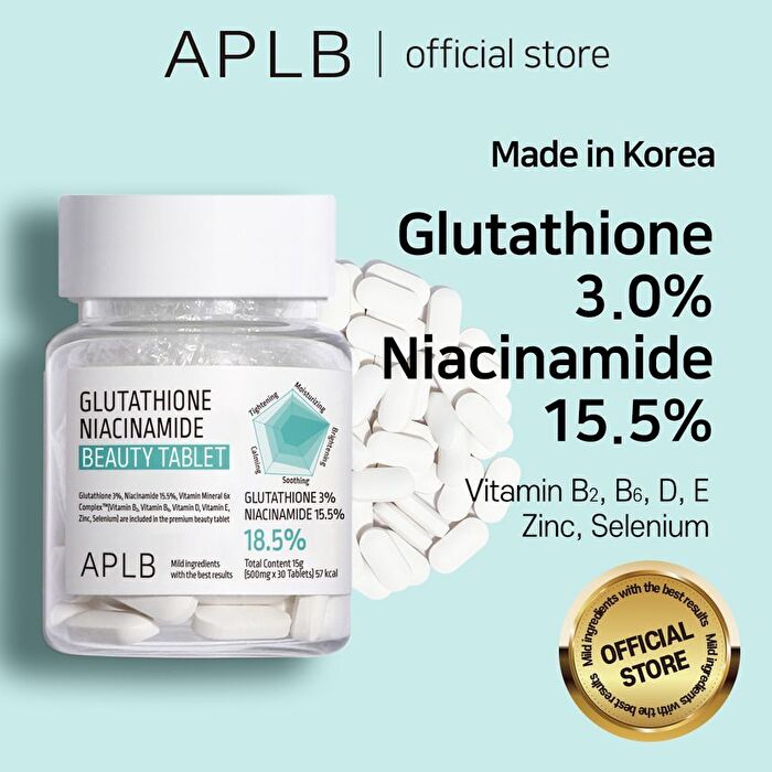 Aplb Glutathione Niacinamide Beauty Tablet - 500mg x 30 tablets