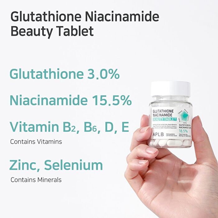 Aplb Glutathione Niacinamide Beauty Tablet - 500mg x 30 tablets