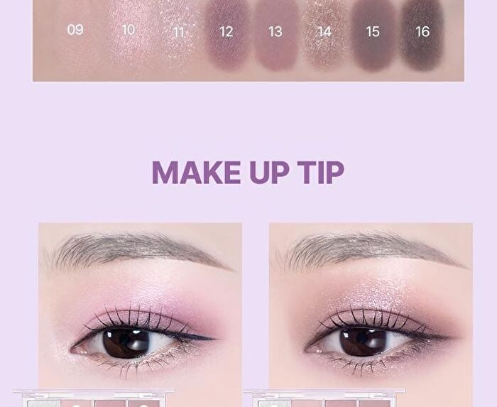 Wakemake Soft Blurring Eye Palette Renewal - 23 Types - #10 Lazy Pink Blurring