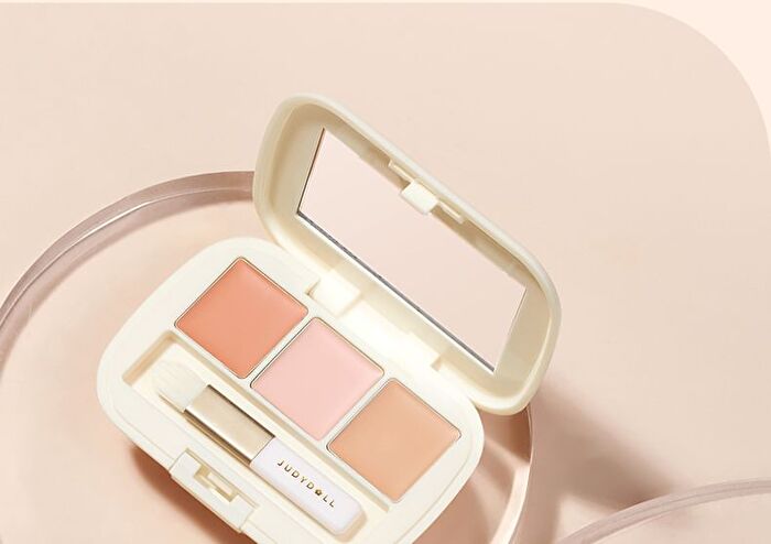 Three-Shades Concealer Palette - 2 Colors - #01 Full Coverage