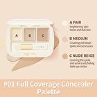 Three-Shades Concealer Palette - 2 Colors - #01 Full Coverage