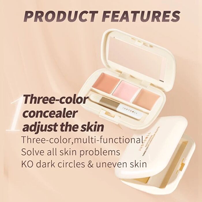 Three-Shades Concealer Palette - 2 Colors - #01 Full Coverage