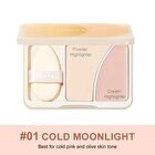 Dual-Color Highlighter Palette - 2 Colors - #02 Warm Sunlight
