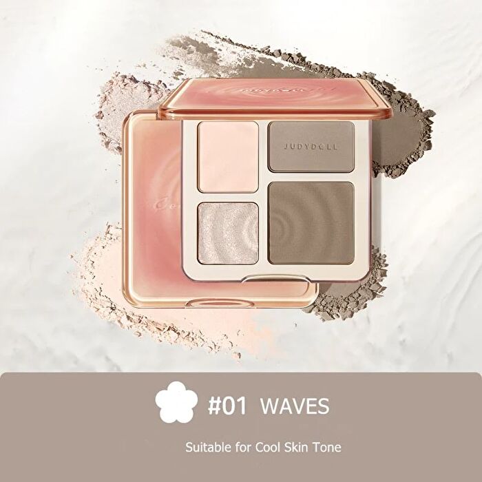 2 IN 1 Highlighter Contour Palette - 2 Colors - #02 Wood - 9g