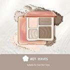 2 IN 1 Highlighter Contour Palette - 2 Colors - #01 Waves - 9g