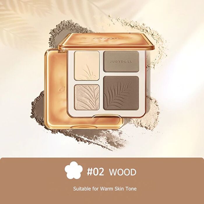 2 IN 1 Highlighter Contour Palette - 2 Colors - #01 Waves - 9g