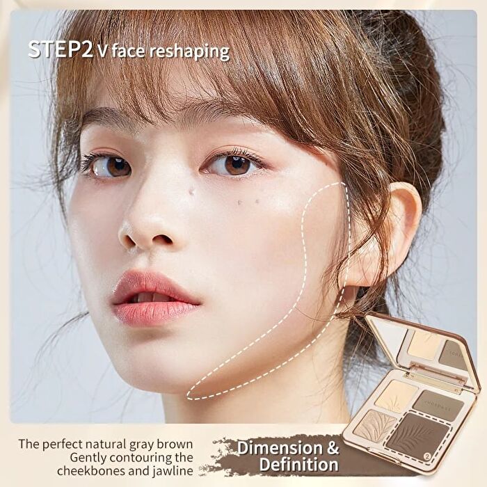 2 IN 1 Highlighter Contour Palette - 2 Colors - #01 Waves - 9g