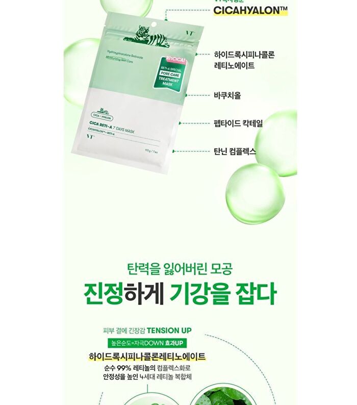 Cica Reti-A 7 Days Mask - 7 sheets