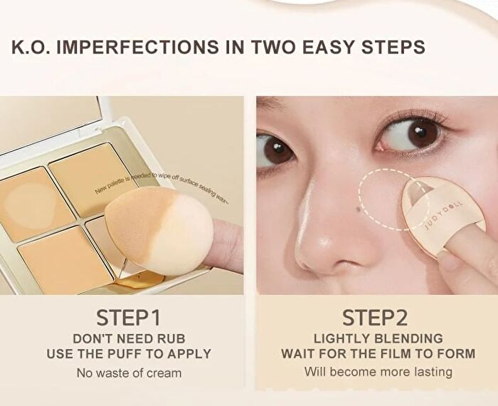 5 Shades Concealer Palette - 2 Colors - #02 Natural Skin Tone - 6g