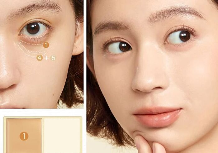 5 Shades Concealer Palette - 2 Colors - #02 Natural Skin Tone - 6g