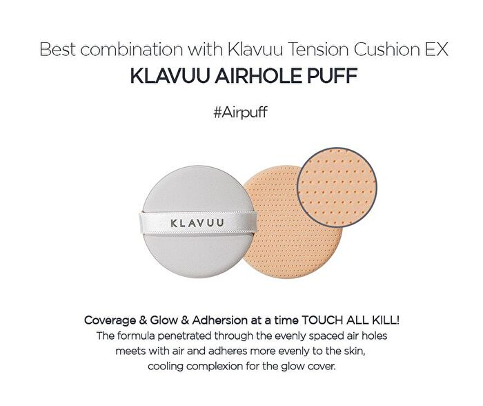 Klavuu Urban Pearlsation High Coverage Tension Cushion EX Refill Set - 2 Colors - #21 Light Beige