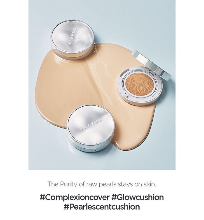 Klavuu Urban Pearlsation High Coverage Tension Cushion EX Refill Set - 2 Colors - #21 Light Beige
