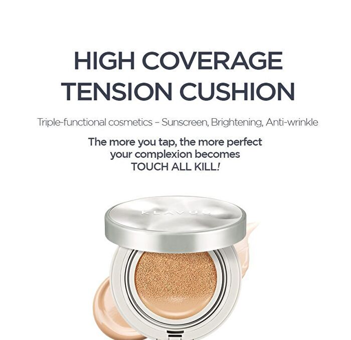 Klavuu Urban Pearlsation High Coverage Tension Cushion EX Refill Set - 2 Colors - #23 Medium Beige