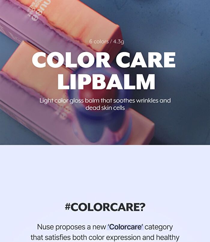 Color Care Lipbalm - 6 Colors - #02 Hey Woody