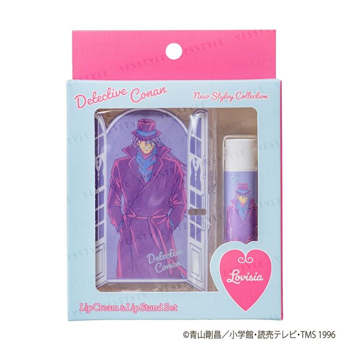 Detective Conan Lip Cream & Lip Stand Set - Shinichi & Ran