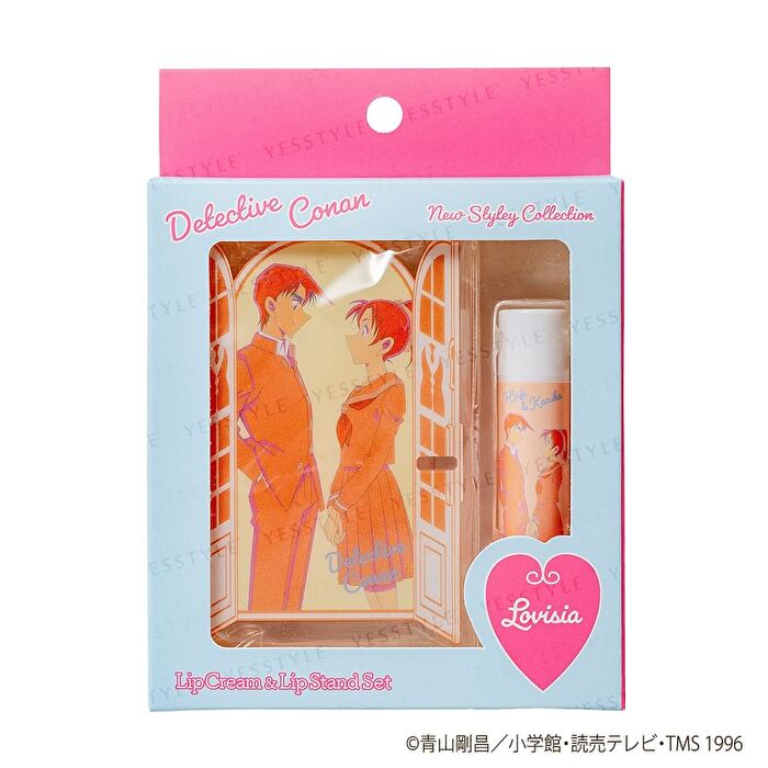 Detective Conan Lip Cream & Lip Stand Set - Shinichi & Ran