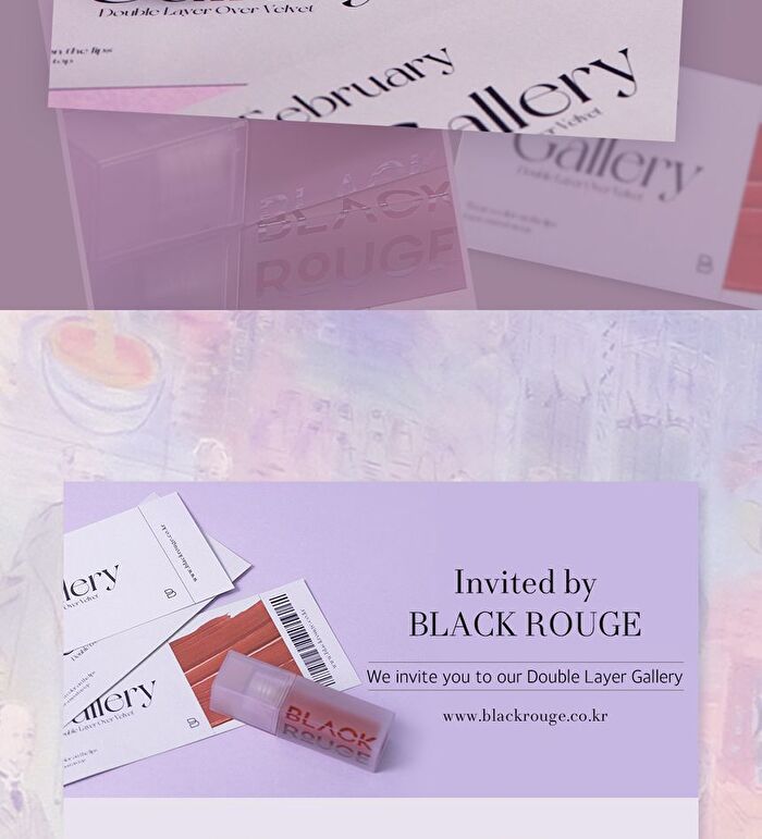 Black Rouge Double Layer Over Velvet Tint Gallery Edition - 8 Colors - DL07 Fauvism Red