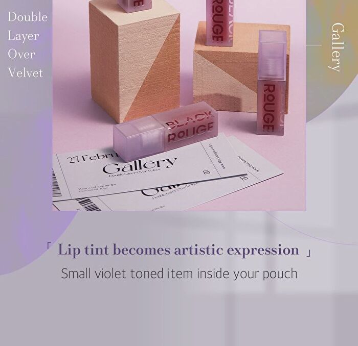 Black Rouge Double Layer Over Velvet Tint Gallery Edition - 8 Colors - DL10 Romantic Pink