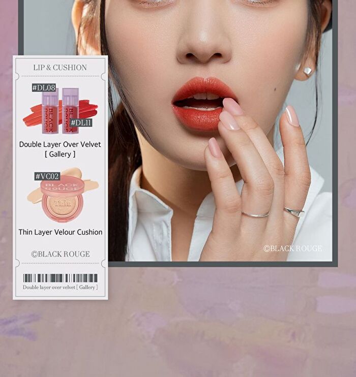 Black Rouge Double Layer Over Velvet Tint Gallery Edition - 8 Colors - DL11 Dada Chilli