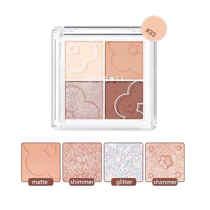 4 Shades Eyeshadow -Black Tea - #33 Black Tea