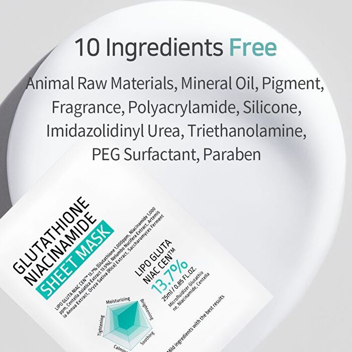 Aplb Glutathione Niacinamide Sheet Mask - 25ml