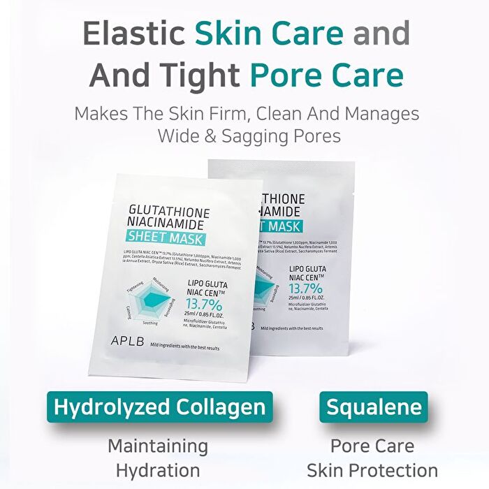 Aplb Glutathione Niacinamide Sheet Mask - 25ml
