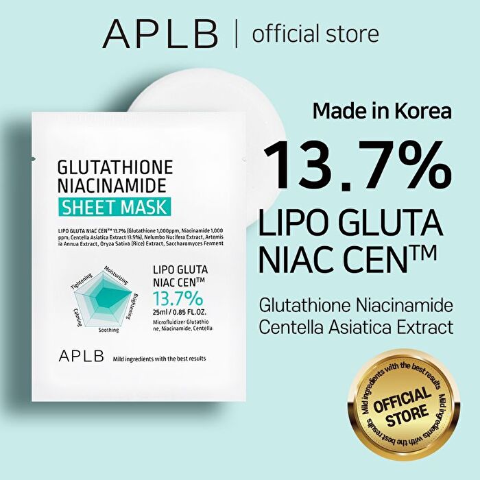 Aplb Glutathione Niacinamide Sheet Mask - 25ml