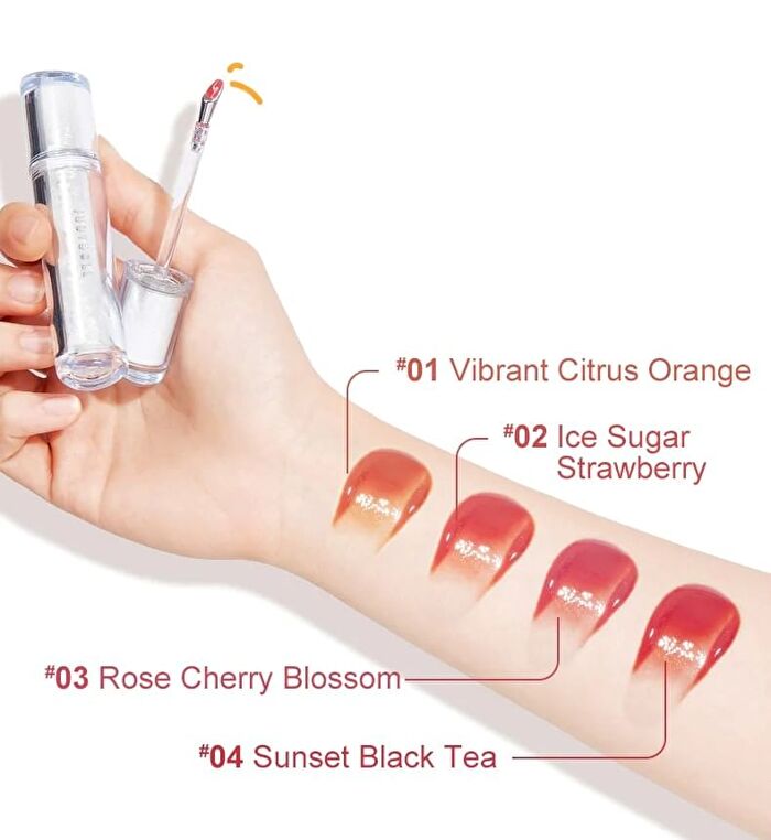New Ice Watery Lip Gloss - 2 colours - #04 Grapefruit Pop - 2.4g