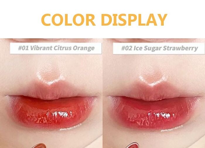 New Ice Watery Lip Gloss - 2 colours - #04 Grapefruit Pop - 2.4g