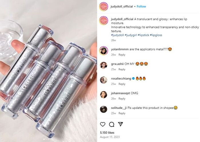 New Ice Watery Lip Gloss - 2 colours - #04 Grapefruit Pop - 2.4g