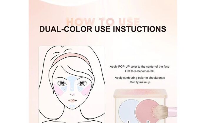New Double Blush Duo - 3 Colors - #D08 Druken Peach - 6g