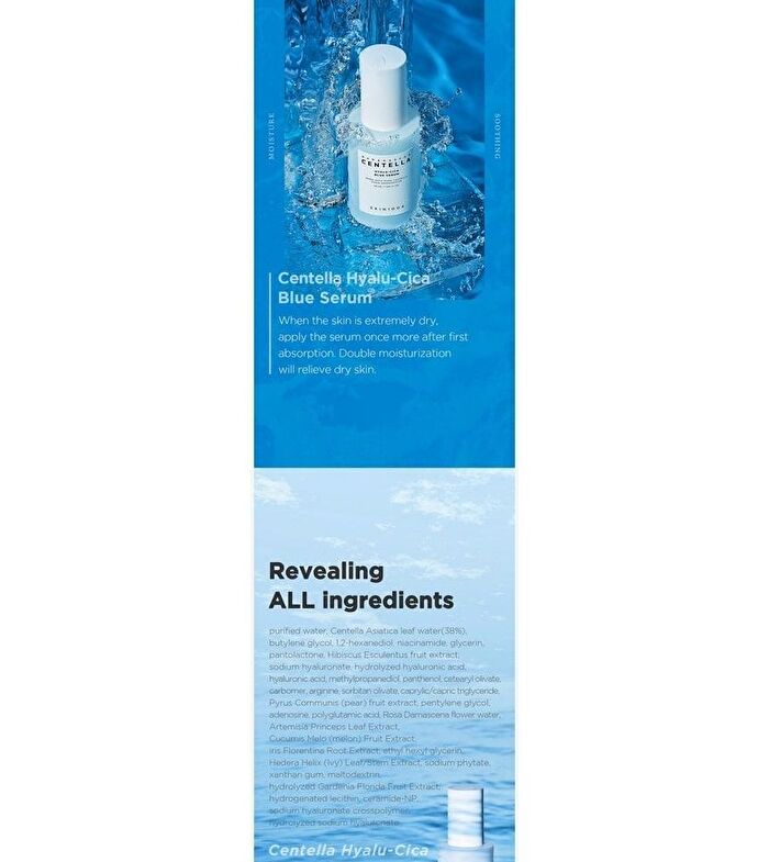 SKIN1004 Madagascar Centella Hyalu-Cica Blue Serum Mini - 30ml