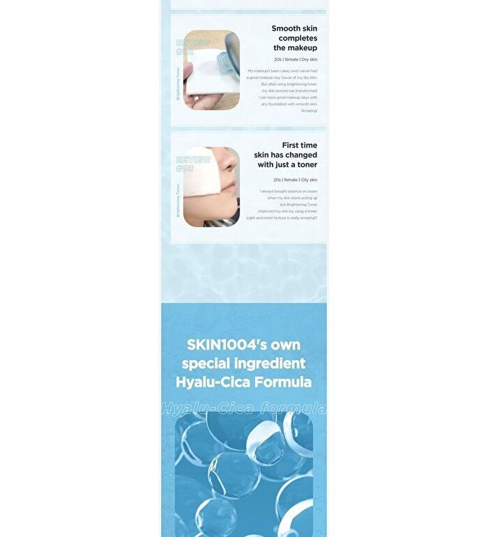 SKIN1004 Madagascar Centella Hyalu-Cica Brightening Toner Mini - 30ml