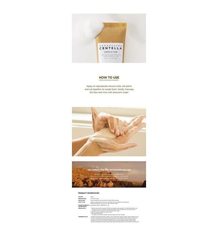 SKIN1004 Madagascar Centella Ampoule Foam Mini - 20ml