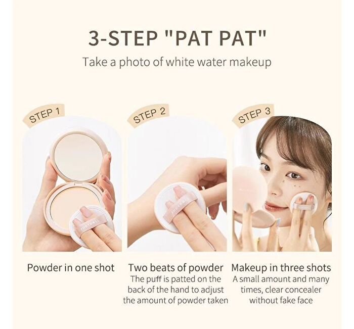 Oil-Control Matte Pressed Powder - 2 Colors - #01 White Color - 4g