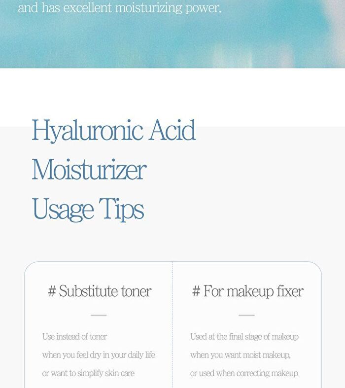 Hyaluronic Acid Moisturizer Mist - 100ml