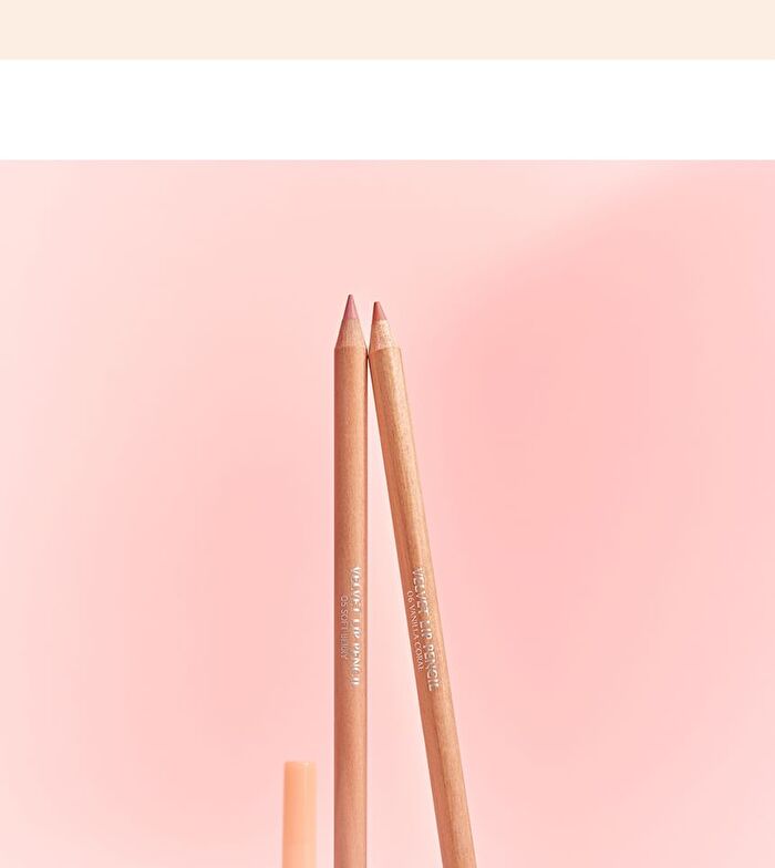 Velvet Lip Pencil Set - 4 Colors - #02 Peach Beige