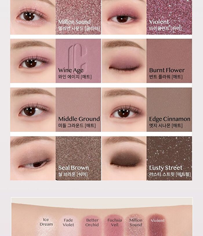 Pro Eye Palette Air - 7 Types - #02 Rose Connect
