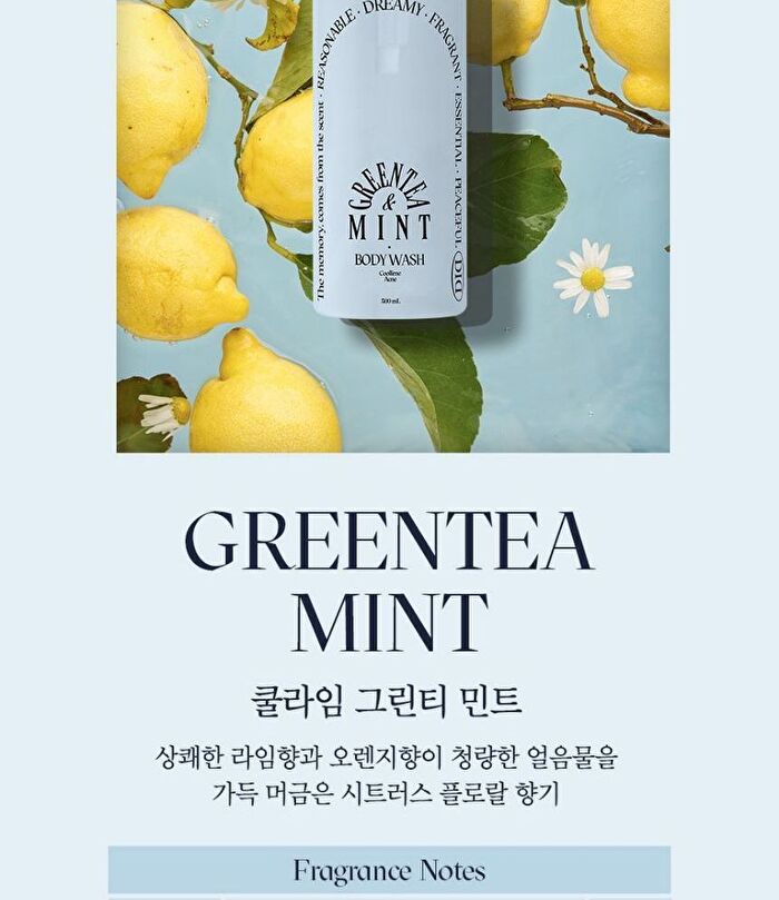 Coollime Acne Body Wash - Greentea Mint