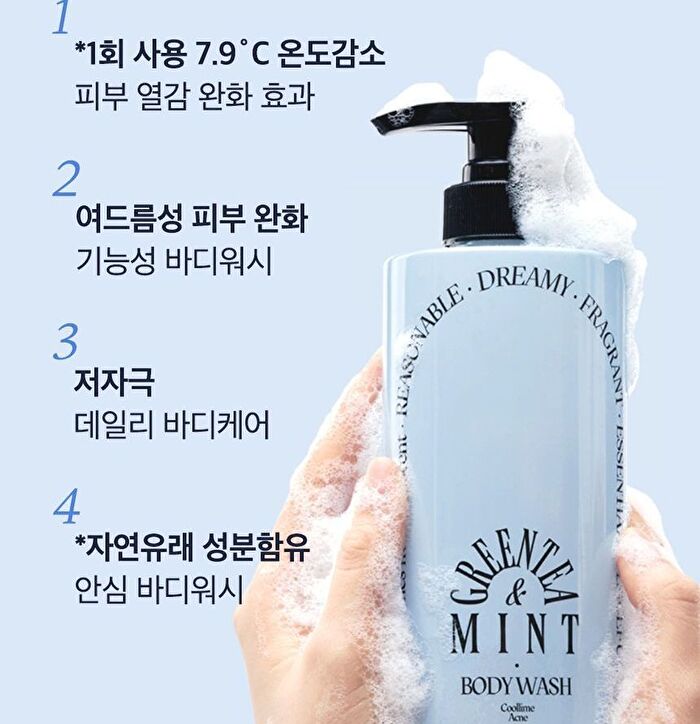 Coollime Acne Body Wash - Greentea Mint