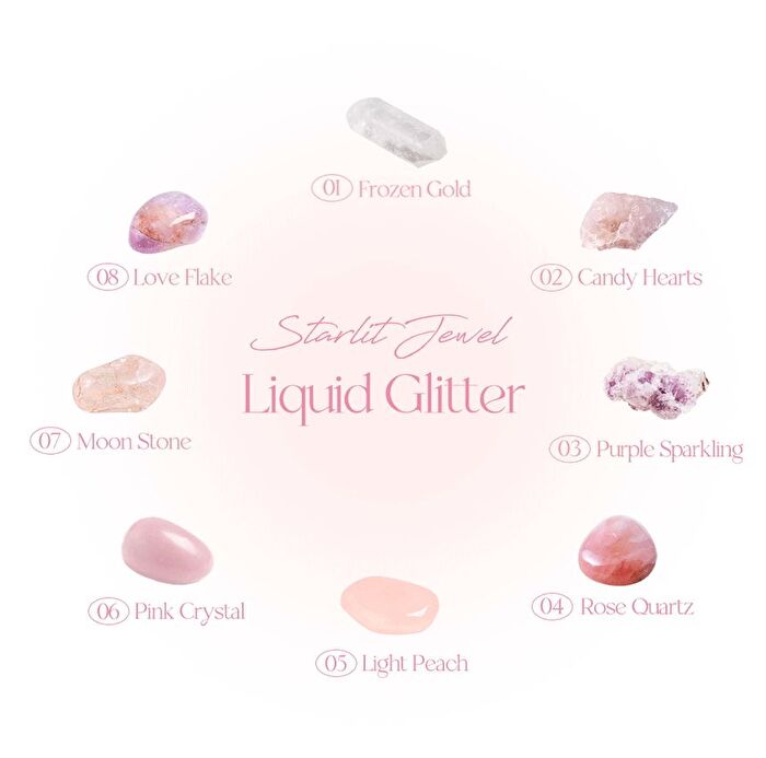 Starlit Jewel Liquid Glitter - 8 Colors - #04 Rose Quartz