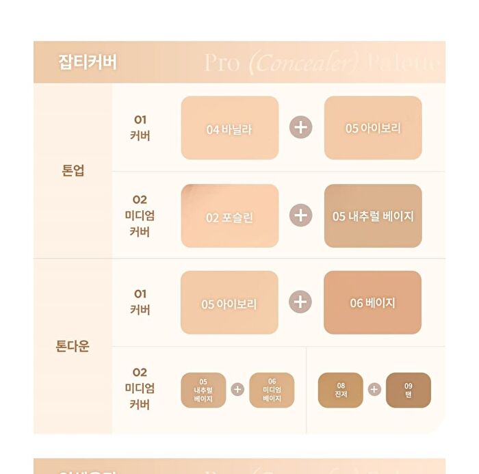 dasique Pro Concealer Palette - 2 Types - #02 Medium Cover
