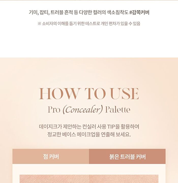 dasique Pro Concealer Palette - 2 Types - #02 Medium Cover