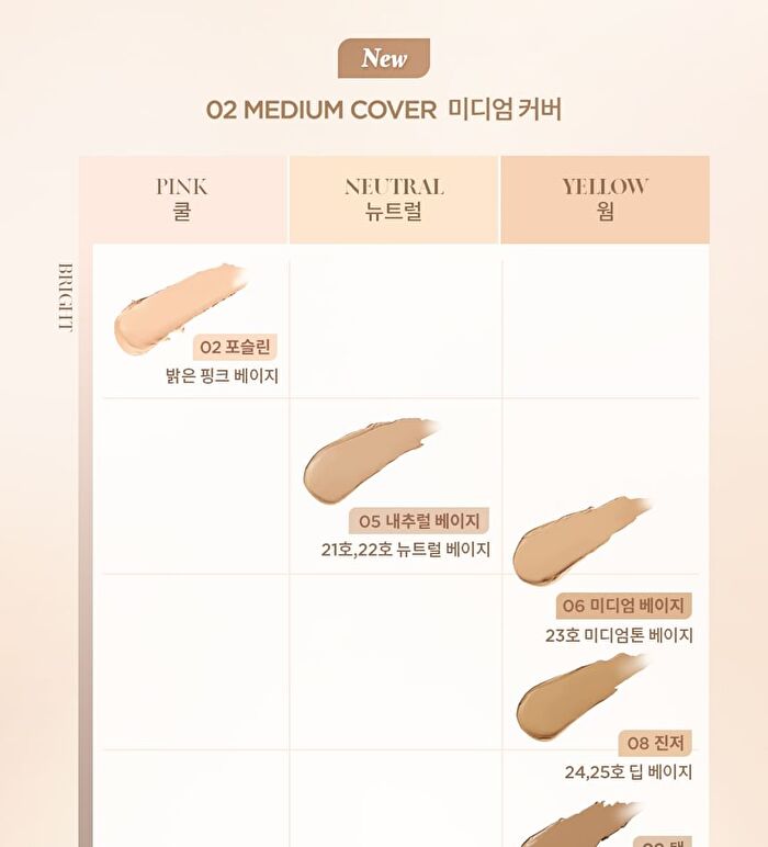 dasique Pro Concealer Palette - 2 Types - #02 Medium Cover