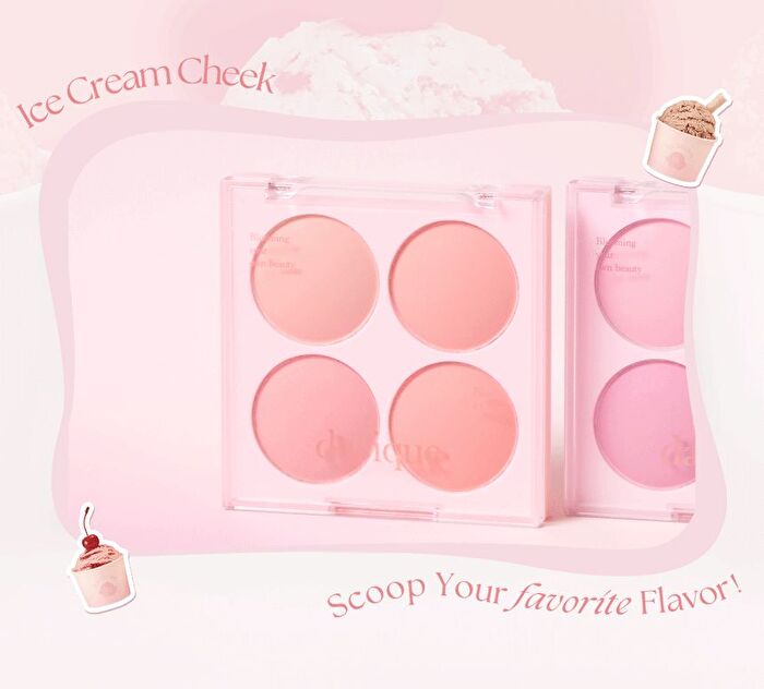 dasique Blending Mood Cheek Ice Cream Edition - 3 Types - #08 Blueberry Sorbet