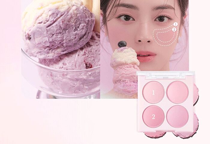 dasique Blending Mood Cheek Ice Cream Edition - 3 Types - #07 Candy Berry