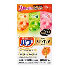 Kao Bub Medicure Bath Salt Tablet Set Citrus x Forest x Floral Fruity - 12 pcs